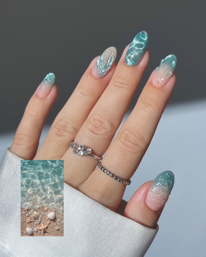 Colorful summer nail design - Nail salon Columbia SC